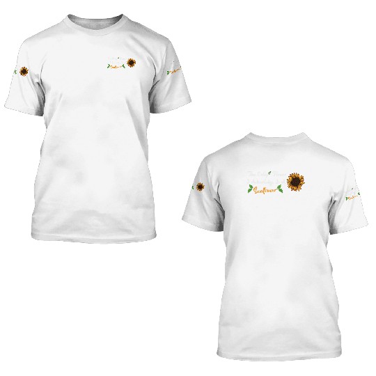 Sunflower Gardening 3D T Shirts