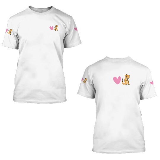I Love My Tiny Dragon Reptile Pet Crested Gecko 3D T Shirts