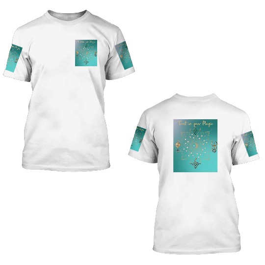 Celestial Trust in your Magic Emerald 3D T Shirts
