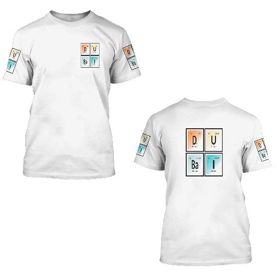 Elements of Dubai 3D T Shirts