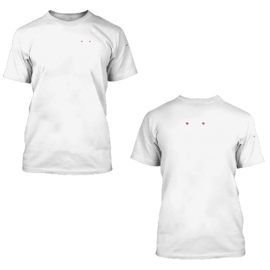 Peace love cornhole heart 3D T Shirts