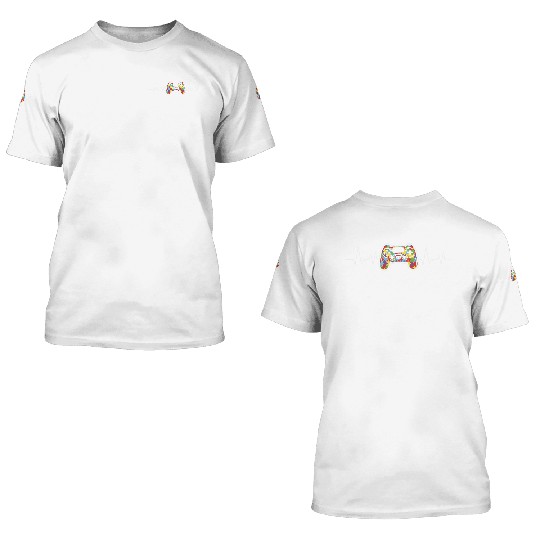 Gamer Heartbeat 3D T Shirts