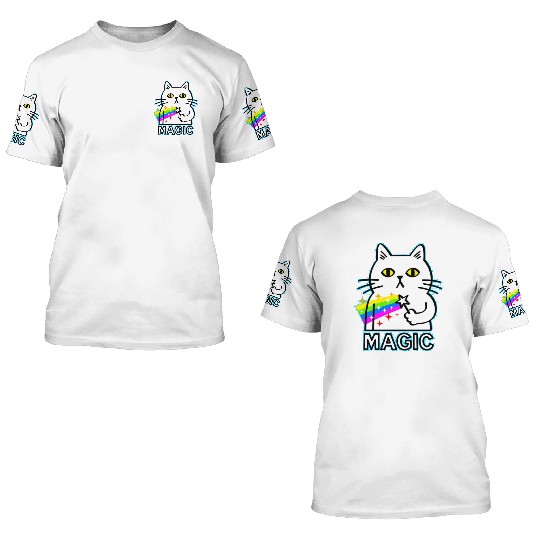 Magic Cat 3D T Shirts