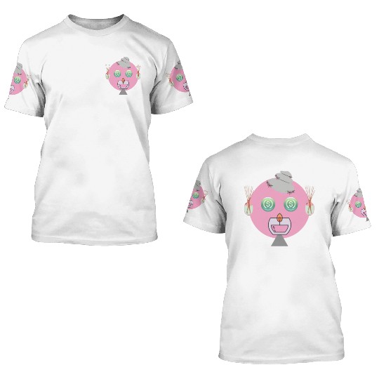 robot sail 3D T Shirts