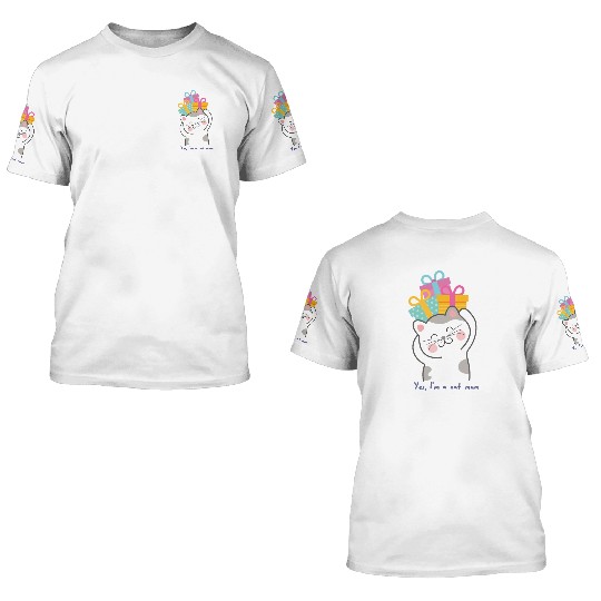 Modern Cat Mom 3D T Shirts