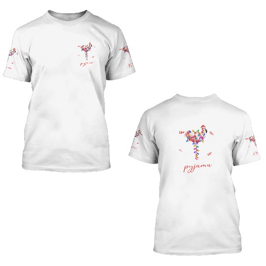 Winter Christmas Pyjama Flamingo 3D T Shirts