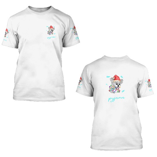 Winter Christmas Pyjama Koala 3D T Shirts