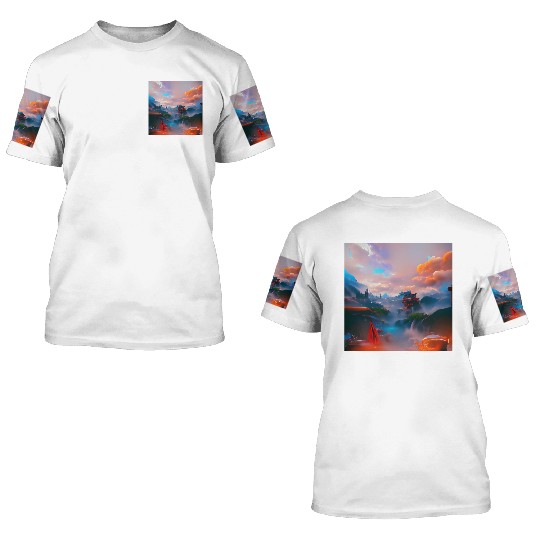 A Timeless World in a Distant Solar System Bright 3D T Shirts
