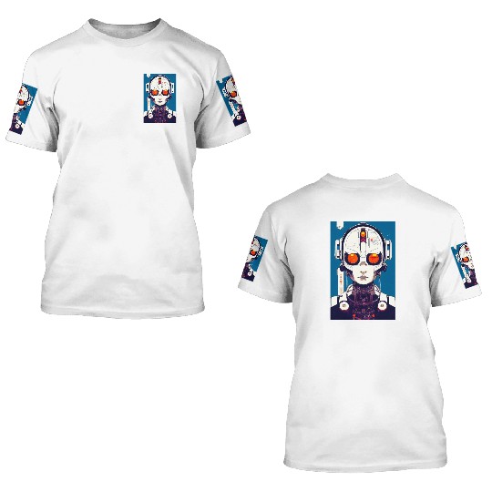Cyberpunk Chibi Girl 3D T Shirts