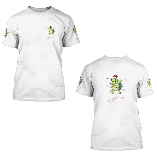 Winter Christmas Pyjama Turtle 3D T Shirts