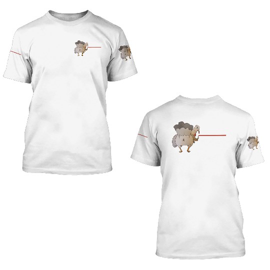 Guess What Turkey Butt (Chicken Butt) Thanksgiving 3D T Shirts