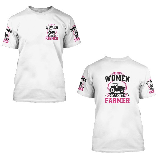 Farming Farmer Husband Wife 3D T Shirts
