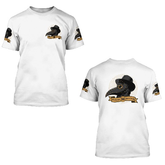 Plague Doctor 3D T Shirts