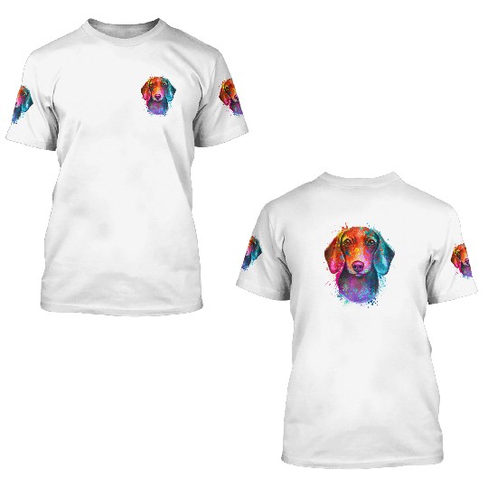 Dachshund Is My Spirit Animal 3D T Shirts