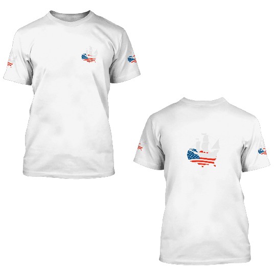 Columbus Day 1492 3D T Shirts