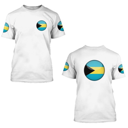 Bahamas Flag 3D T Shirts