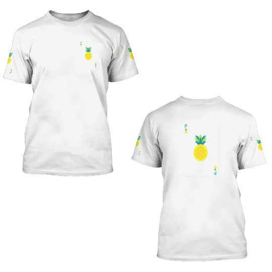 Open Faced Chinese Poker Pineapple 3D T Shirts