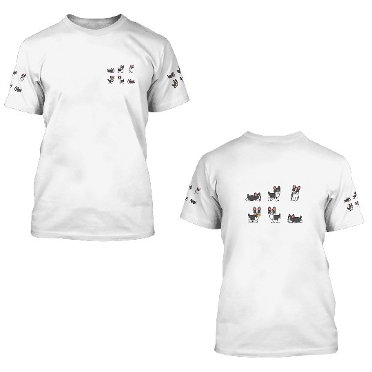 Boston Terrier Daily To Do List 3D T Shirts