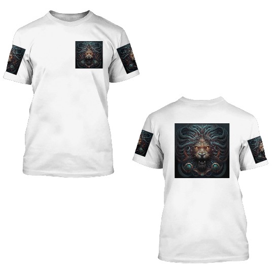 Dark Fantasy Lion Version 3 3D T Shirts