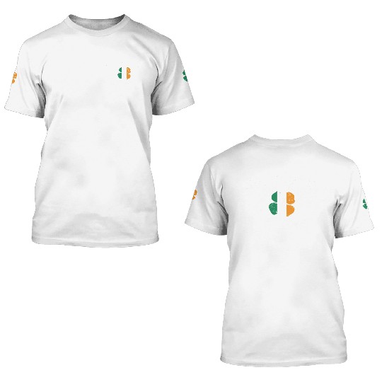 Hooligan St Patricks Day Irish Shamrock Flag 3D T Shirts
