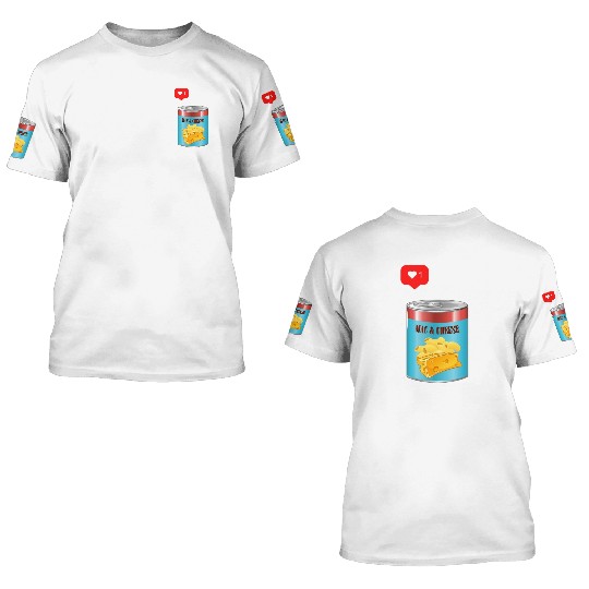 Mac and Cheese lover 3D T Shirts