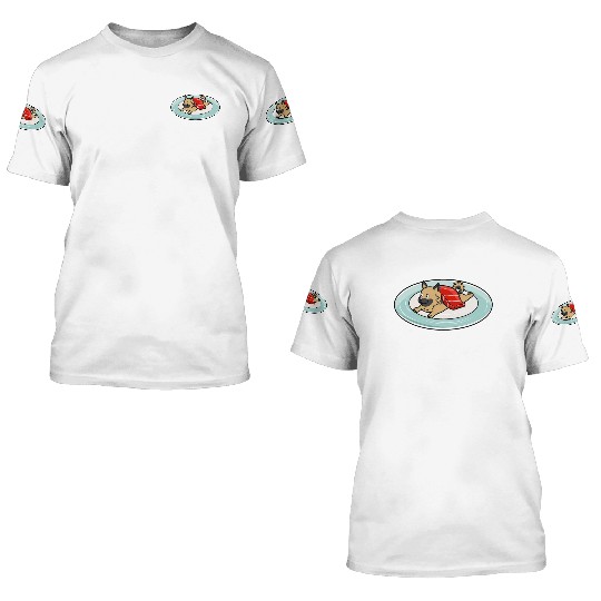 German Shepherd Nigiri Sushi 3D T Shirts