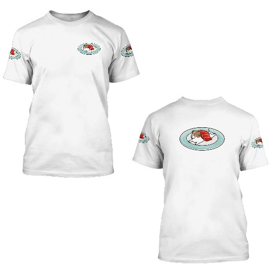 Jack Russell Terrier Nigiri Sushi 3D T Shirts