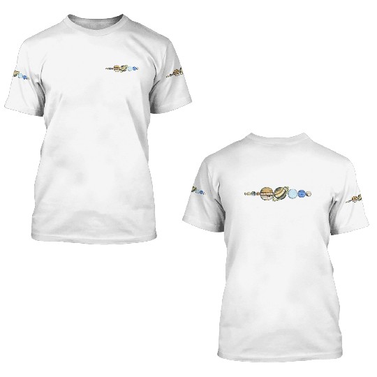 Solar System Astrophysic Planets, Solar System 3D T Shirts
