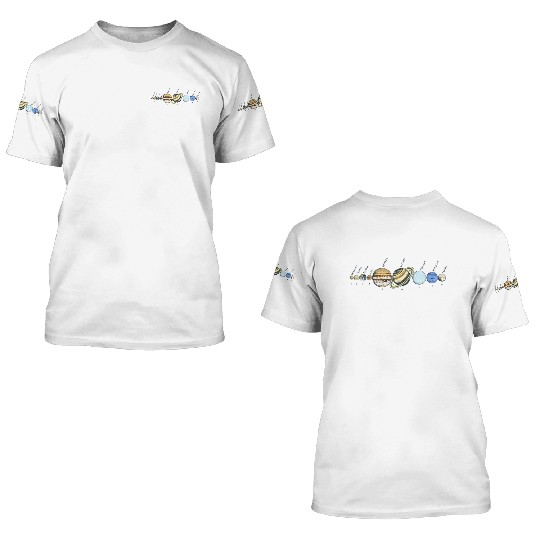 Solar System Astrophysic Planets, Solar System 3D T Shirts
