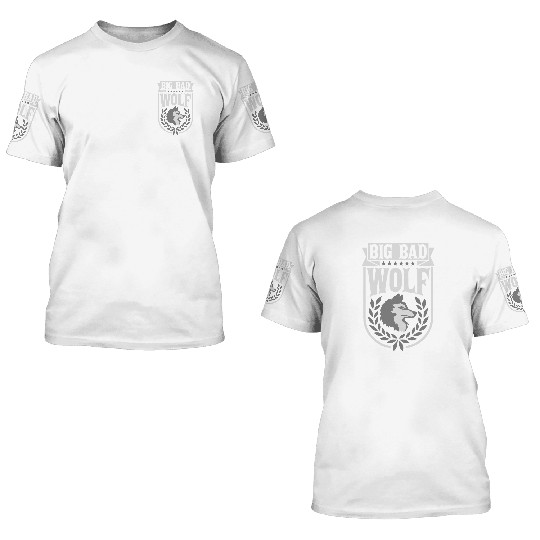 big bad wolf quote 3D T Shirts