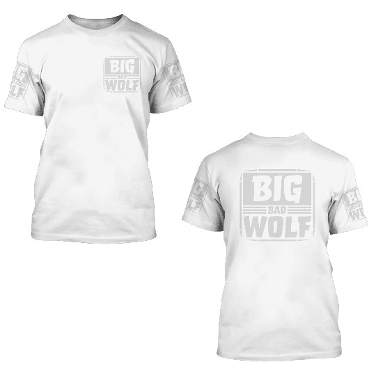 big bad wolf quote 3D T Shirts