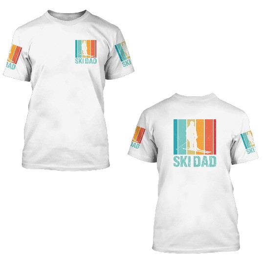 Ski Winter Skiing - Ski Dad 3D T Shirts