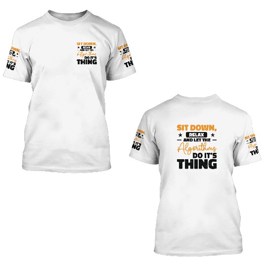 Computer Algorithm Programmer Artificial 3D T Shirts