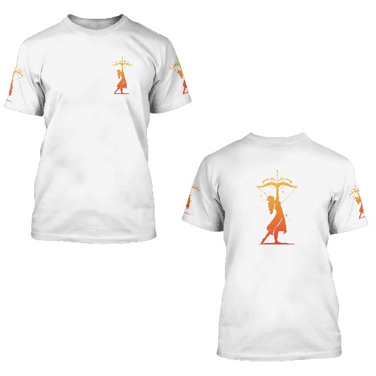 Sagittarius Archer Zodiac Fire Sign 3D T Shirts