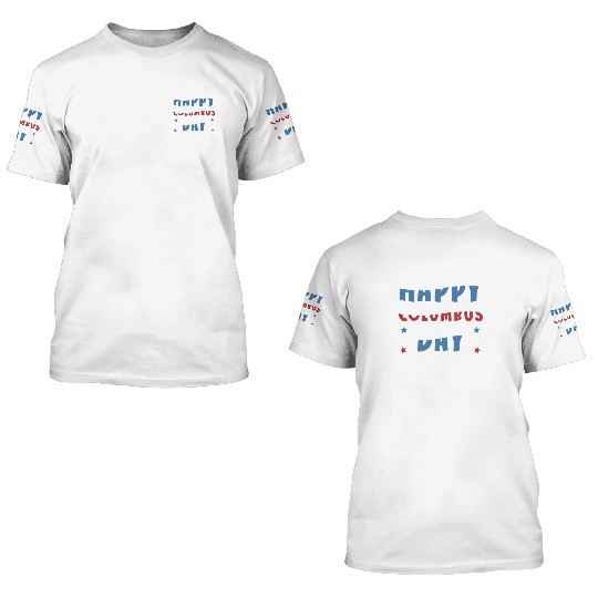 Columbus Day 1492 3D T Shirts