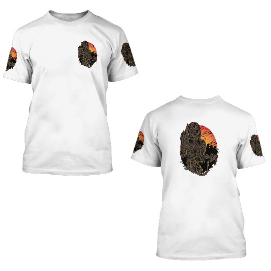 zombie atlas 3D T Shirts
