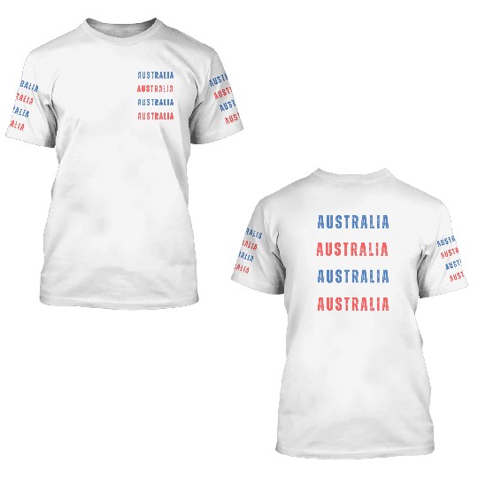 70s Australia Old School Soccer 3D T Shirts