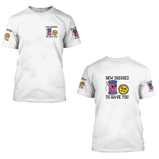 Button Thread Sibling Goals Big Brother Sister Pun 3D T Shirts