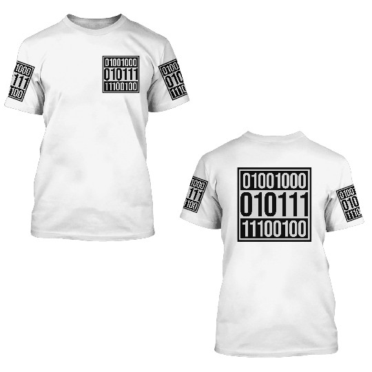 binary code program language 3D T Shirts