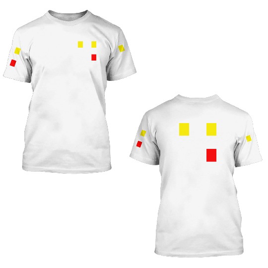 Soccer Yellow Red Card Gift for Soccer Referee 3D T Shirts