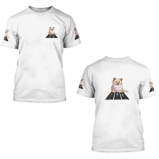 Corgi Tarot Card Reader Cool Tarot Cartomancy 3D T Shirts