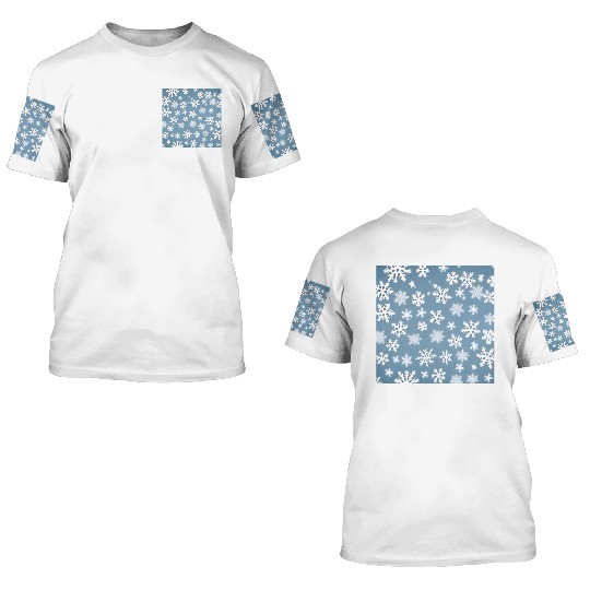 Beautiful snowflake pattern 3D T Shirts