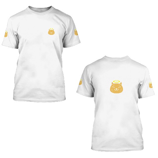 Cute angel cat 3D T Shirts