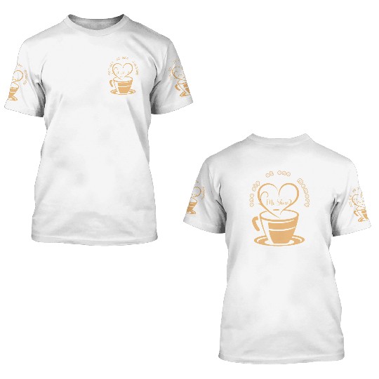 Tea cup 3D T Shirts