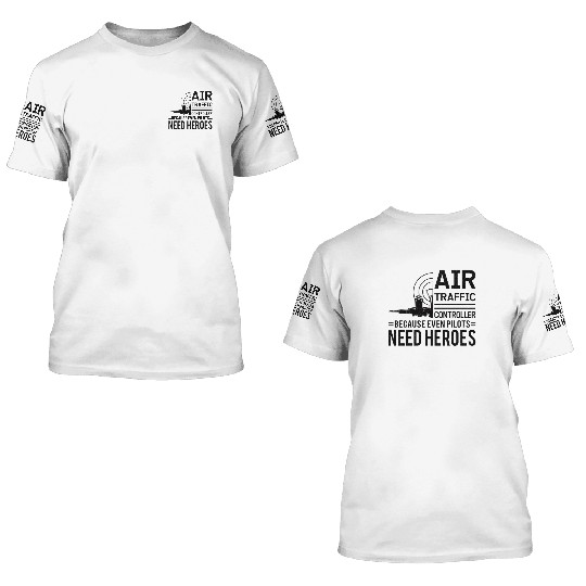 Air Traffic Controller Aircraft Flight Service 3D T Shirts