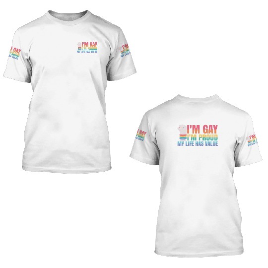 Gay Pride Month Equality Rainbow 3D T Shirts