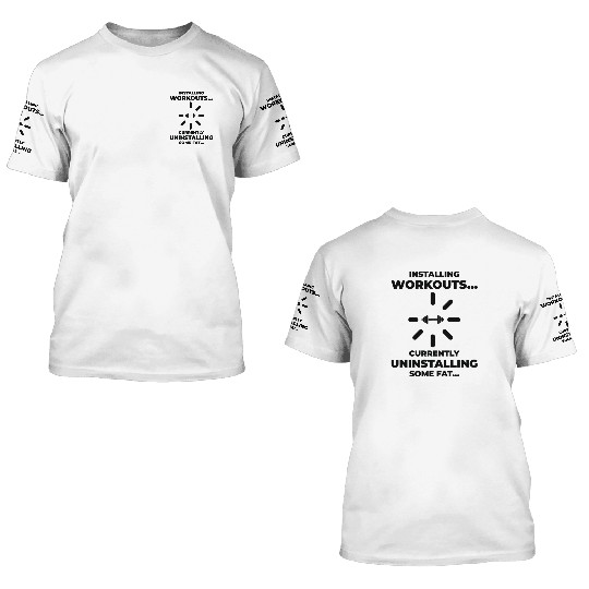 Installing Workout Gym Lover Exercise 3D T Shirts