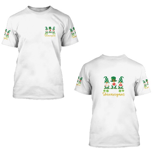 Nurses Love Shenanigans St. Patricks Day Irish 3D T Shirts