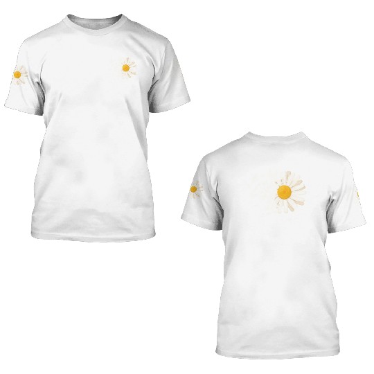 Marguerites Daisy Summer Daisies Flower Garden 3D T Shirts