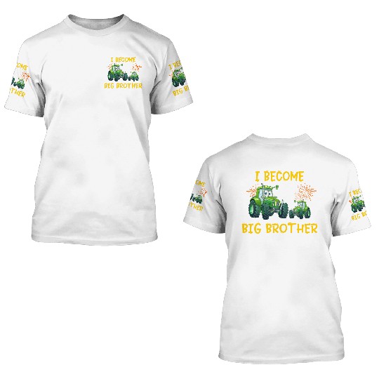 Big brother farmer tractor 3D T Shirts
